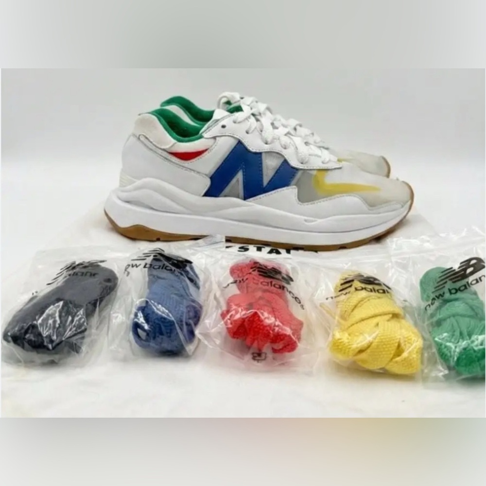 The STAUD x New Balance 57/40 'White Blue Quartz' Sz 9 NWOB
